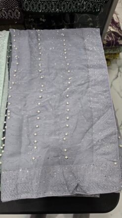 Pearl Lavendar Ready Made Blouse Saree