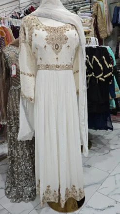 Handwork Gown Pearl White