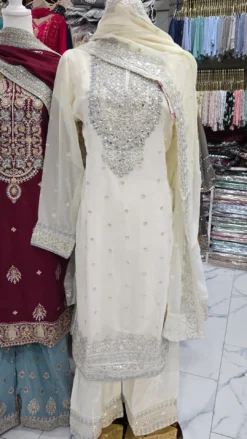 Party Wear in Off White