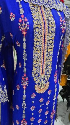 Alternative view of Royal Blue Kameez