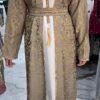 Lux Rhinestone Abaya Golden