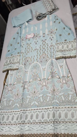 Silk Embroidery Work Kameez