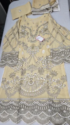 Silk Embroidery Work Kameez