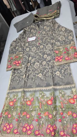 Silk Embroidery Work Kameez