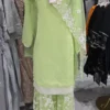 Lime Green Sharara Partywear