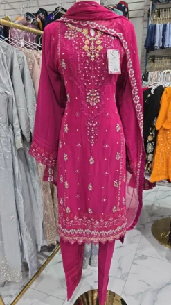 Aghanoor Purple 3PC Suit