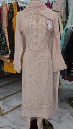 Aghanoor Pink 3PC Suit