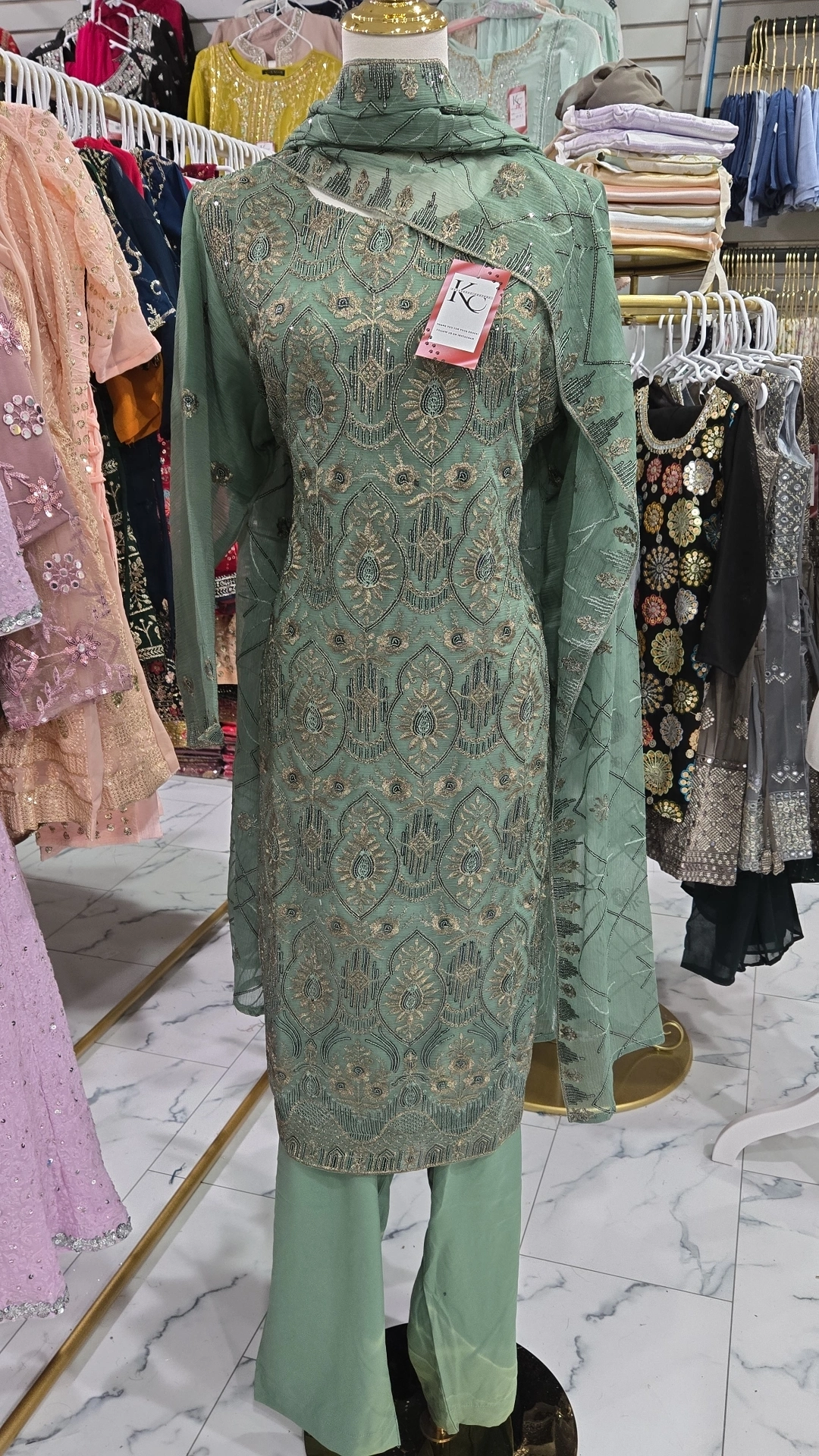 Sequence Chiffon Kameez