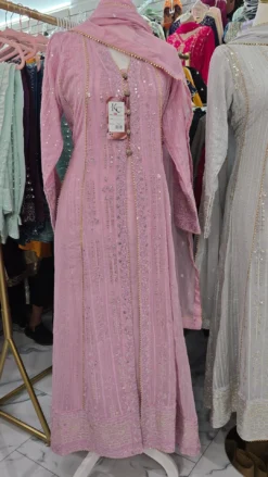 Pink Anarkali Gown