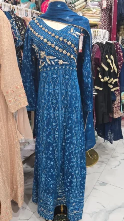 Blue Anarkali Gown