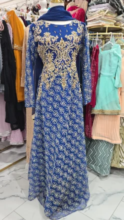 Blue Beaded Gown KC331