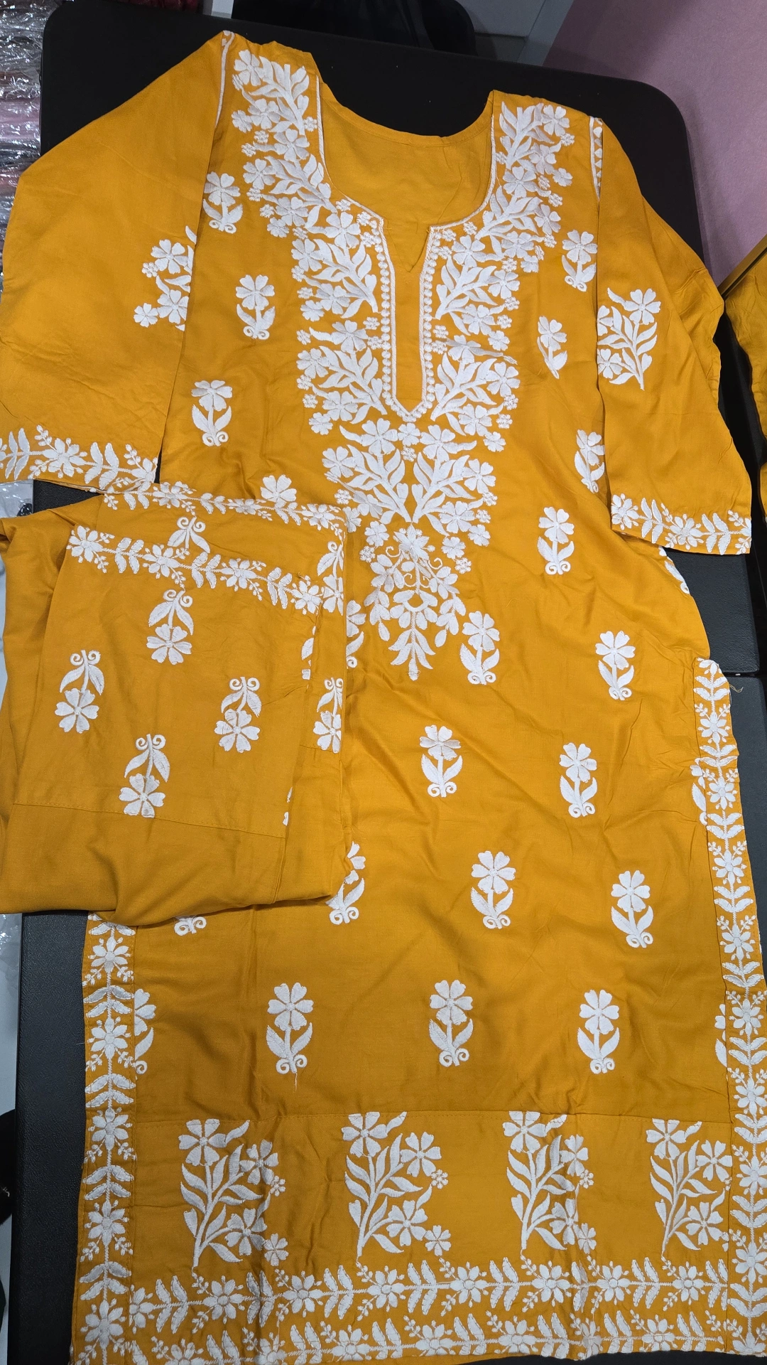 Mustard Cotton Cord Set 2PC