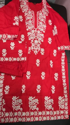 Red Cotton Cord Set 2PC