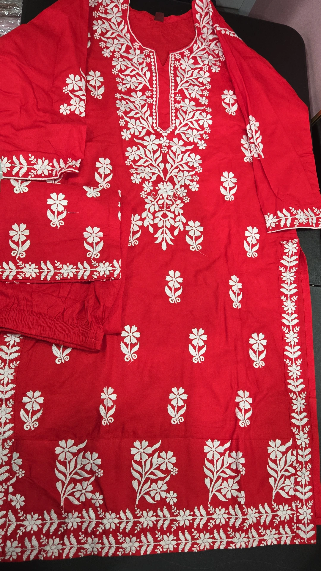 Red Cotton Cord Set 2PC