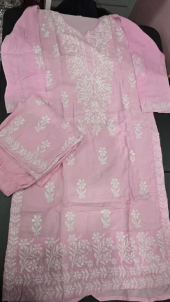 Pink Cotton Cord Set 2PC
