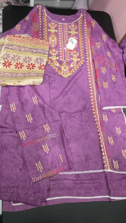 Lavender Pakistani Linen Dress