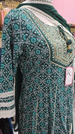 Alternative view of Cotton Anarkai Gown