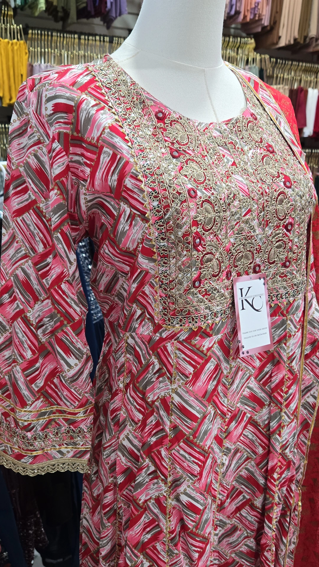 Cotton Anarkai Gown - Image 2