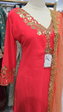 Alternative view of Partywear Sharara in Orange
