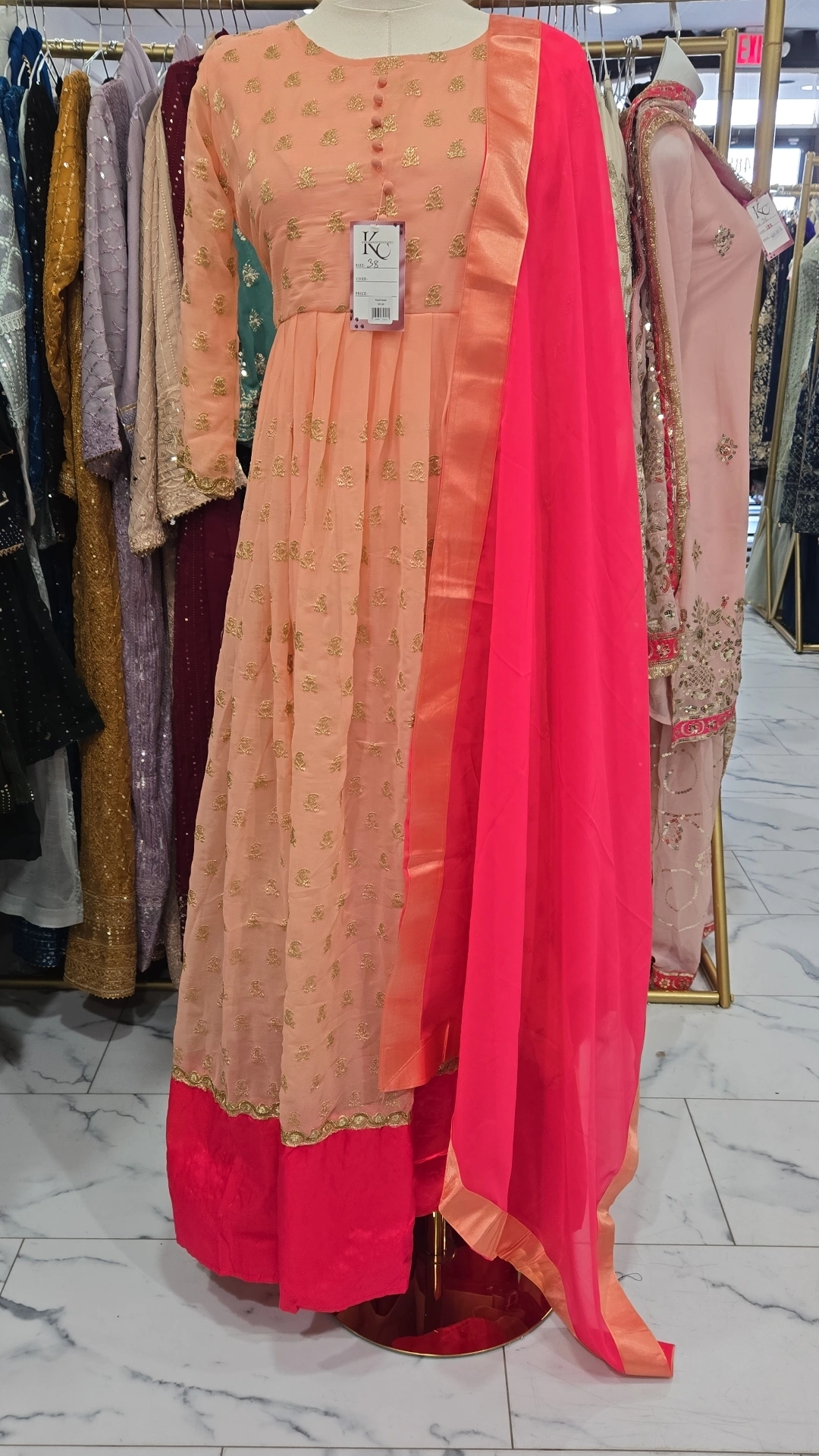 Georgette Flowy Gown