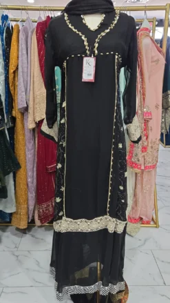 Black Long Gown Kameez