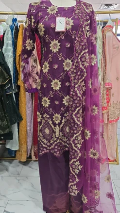 Purple Sequence Partywear