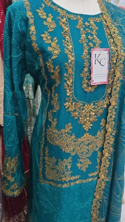 Alternative view of Teal Chiffon Partywear