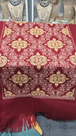 Burgundy Cashmere Shawl