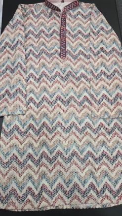 Mens Multi Chikankari Panjabi