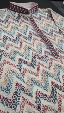 Alternative view of Mens Multi Chikankari Panjabi