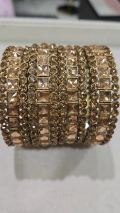 Gold/Gold Bangle Set (4PC)