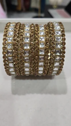 Silver/Gold Bangle Set (4PC)