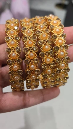 Champagne Gold Bangle Set (4PC)