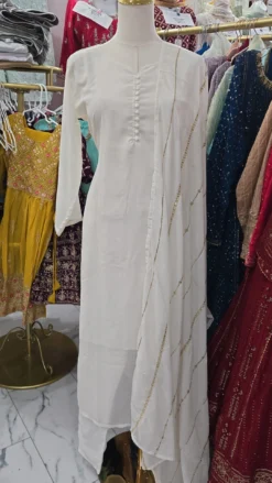 White Kameez KC104