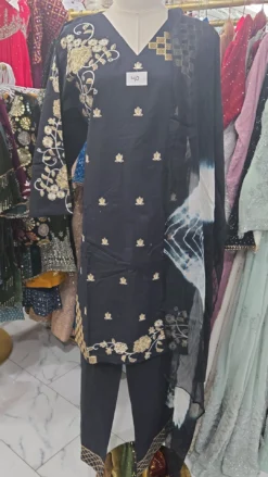 Black Cotton 3pc set KC114