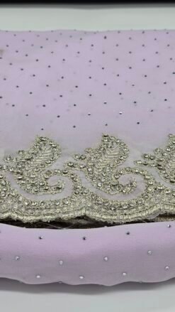 Baby Pink Stone Work Saree