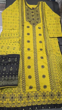 Blue Pakistani Linen Embroidery