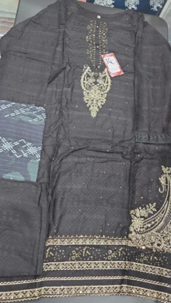 Black Pakistani Linen Dress