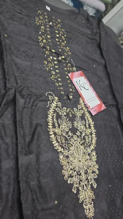 Alternative view of Black Pakistani Linen Dress