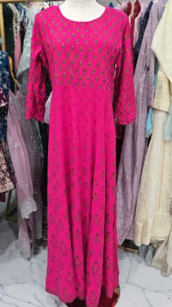 Pink Long Kurti Top