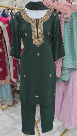 Emerald Green Kameez