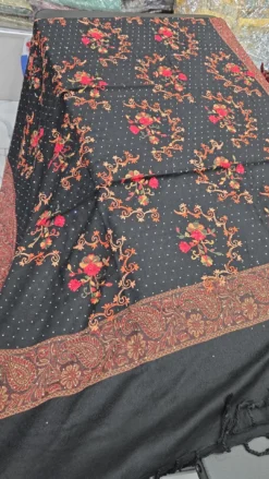 Black Stonework Shawl KC31