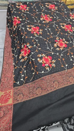 Black Stonework Shawl KC35