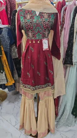 Pakistani Linen Sharara KC134