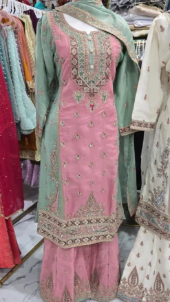 Handwork Partywear Sharara Dress KC865