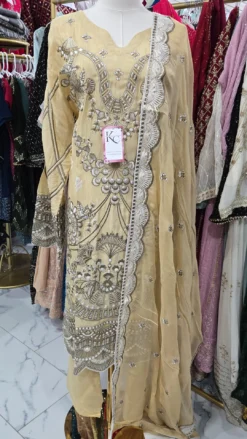 Silk Embroidery Work Kameez KC210
