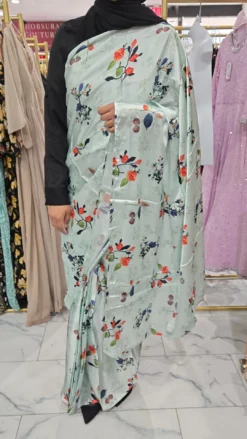 Multi Printed Pleated Saree KC347