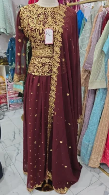 Deep Maroon lehenga KC352