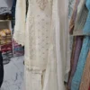 Cream Partywear Sharara KC354