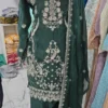 Green Chiffon Partywear KC355